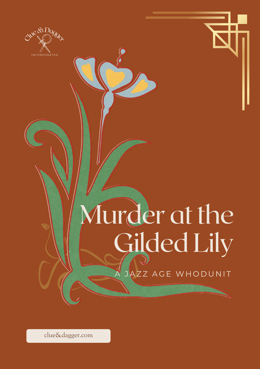 Murder at the Gilded Lily- A Jazz Era Whodunit Mystery Party Kit