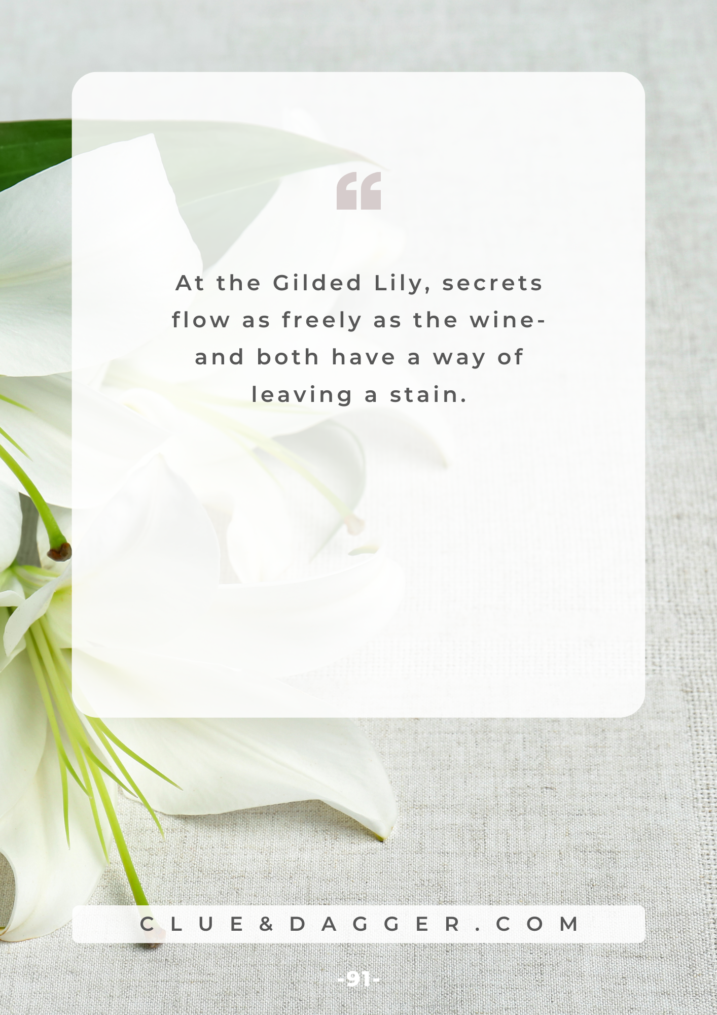 Murder at the Gilded Lily- A Jazz Era Whodunit Mystery Party Kit